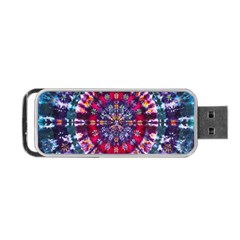 Red Purple Tie Dye Kaleidoscope Opaque Color Portable Usb Flash (two Sides) by Mariart