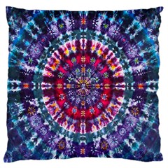 Red Purple Tie Dye Kaleidoscope Opaque Color Large Flano Cushion Case (one Side) by Mariart