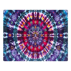 Red Purple Tie Dye Kaleidoscope Opaque Color Double Sided Flano Blanket (large) 