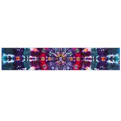 Red Purple Tie Dye Kaleidoscope Opaque Color Flano Scarf (large)