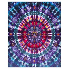 Red Purple Tie Dye Kaleidoscope Opaque Color Drawstring Bag (small) by Mariart