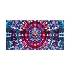 Red Purple Tie Dye Kaleidoscope Opaque Color Yoga Headband