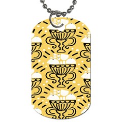 Trophy Beers Glass Drink Dog Tag (two Sides) by Mariart