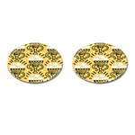 Trophy Beers Glass Drink Cufflinks (Oval) Front(Pair)