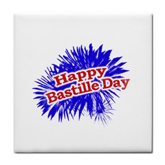 Happy Bastille Day Graphic Logo Tile Coasters by dflcprints