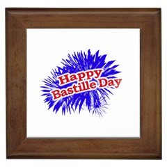 Happy Bastille Day Graphic Logo Framed Tiles by dflcprints