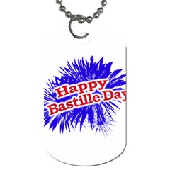 Happy Bastille Day Graphic Logo Dog Tag (one Side) by dflcprints