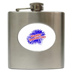 Happy Bastille Day Graphic Logo Hip Flask (6 Oz) by dflcprints