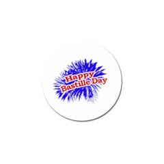 Happy Bastille Day Graphic Logo Golf Ball Marker by dflcprints