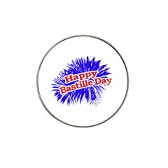 Happy Bastille Day Graphic Logo Hat Clip Ball Marker (10 Pack) by dflcprints