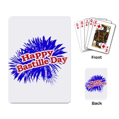 Happy Bastille Day Graphic Logo Playing Card by dflcprints