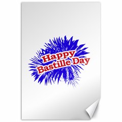 Happy Bastille Day Graphic Logo Canvas 24  X 36  by dflcprints