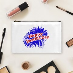 Happy Bastille Day Graphic Logo Cosmetic Bag (medium)  by dflcprints