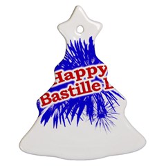 Happy Bastille Day Graphic Logo Ornament (christmas Tree)  by dflcprints