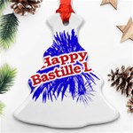 Happy Bastille Day Graphic Logo Ornament (Christmas Tree)  Front