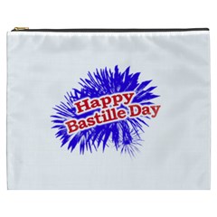 Happy Bastille Day Graphic Logo Cosmetic Bag (xxxl)  by dflcprints