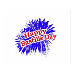 Happy Bastille Day Graphic Logo Double Sided Flano Blanket (large)  by dflcprints