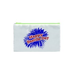 Happy Bastille Day Graphic Logo Cosmetic Bag (xs) by dflcprints