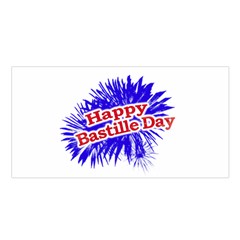 Happy Bastille Day Graphic Logo Satin Shawl by dflcprints