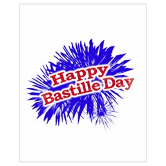 Happy Bastille Day Graphic Logo Drawstring Bag (small) by dflcprints