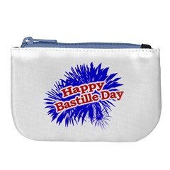 Happy Bastille Day Graphic Logo Large Coin Purse