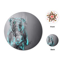 Dog Playing Cards (round)  by NSAsStore