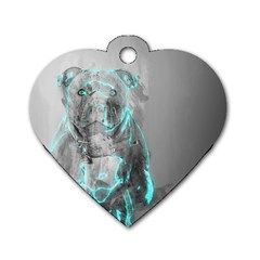 Dog Dog Tag Heart (two Sides) by NSAsStore