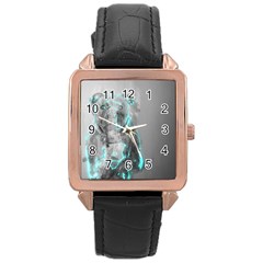 Dog Rose Gold Leather Watch  by NSAsStore