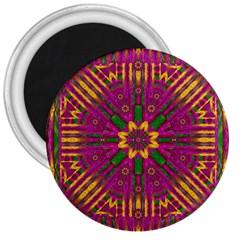 Feather Stars Mandala Pop Art 3  Magnets by pepitasart