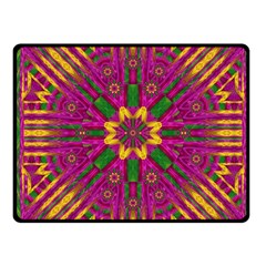 Feather Stars Mandala Pop Art Fleece Blanket (small) by pepitasart