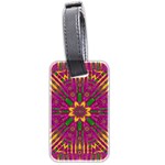 Feather Stars Mandala Pop Art Luggage Tags (Two Sides) Front