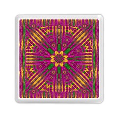 Feather Stars Mandala Pop Art Memory Card Reader (square)  by pepitasart