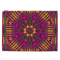 Feather Stars Mandala Pop Art Cosmetic Bag (xxl)  by pepitasart