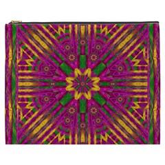 Feather Stars Mandala Pop Art Cosmetic Bag (xxxl)  by pepitasart