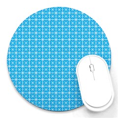 Simple Rectangular Pattern Round Mousepads by berwies