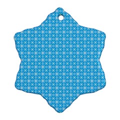 Simple Rectangular Pattern Snowflake Ornament (two Sides)