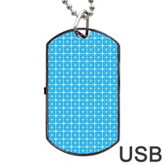 Simple Rectangular Pattern Dog Tag Usb Flash (two Sides) by berwies