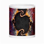 The Eye Of Julia, A Rainbow Fractal Paint Swirl Morph Mugs Center