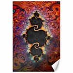 The Eye Of Julia, A Rainbow Fractal Paint Swirl Canvas 24  x 36  23.35 x34.74  Canvas - 1