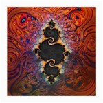 The Eye Of Julia, A Rainbow Fractal Paint Swirl Medium Glasses Cloth Front