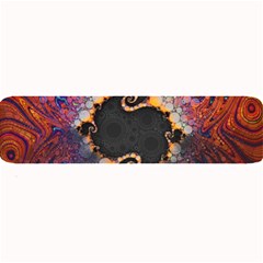 The Eye Of Julia, A Rainbow Fractal Paint Swirl Large Bar Mats by jayaprime