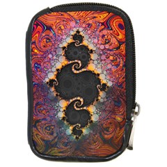 The Eye Of Julia, A Rainbow Fractal Paint Swirl Compact Camera Cases by jayaprime