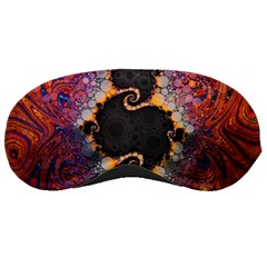 The Eye Of Julia, A Rainbow Fractal Paint Swirl Sleeping Masks by jayaprime