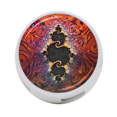 The Eye Of Julia, A Rainbow Fractal Paint Swirl 4-port Usb Hub (two Sides)  by jayaprime