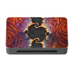 The Eye Of Julia, A Rainbow Fractal Paint Swirl Memory Card Reader With Cf by jayaprime