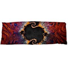 The Eye Of Julia, A Rainbow Fractal Paint Swirl Body Pillow Case (dakimakura) by jayaprime