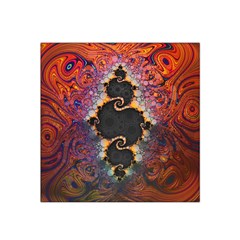 The Eye Of Julia, A Rainbow Fractal Paint Swirl Satin Bandana Scarf by jayaprime