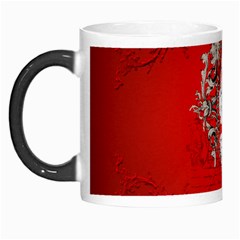 Funny Santa Claus  On Red Background Morph Mugs by FantasyWorld7