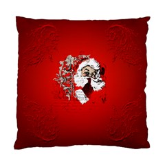 Funny Santa Claus  On Red Background Standard Cushion Case (one Side) by FantasyWorld7