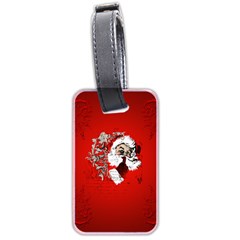 Funny Santa Claus  On Red Background Luggage Tags (two Sides) by FantasyWorld7